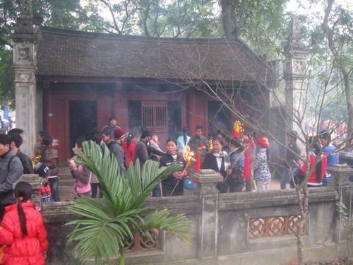 Đền Sóc trước ngày khai hội ảnh 3 Đền Mẫu - nơi thờ bà mẹ đã sinh ra Thánh Gióng