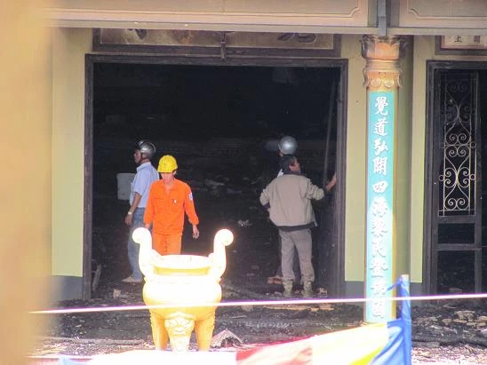  Hỏa hoạn thiêu rụi Chánh điện chùa Giác Tâm