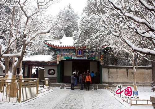 Tuyết ngập trắng Cung điện Mùa hè