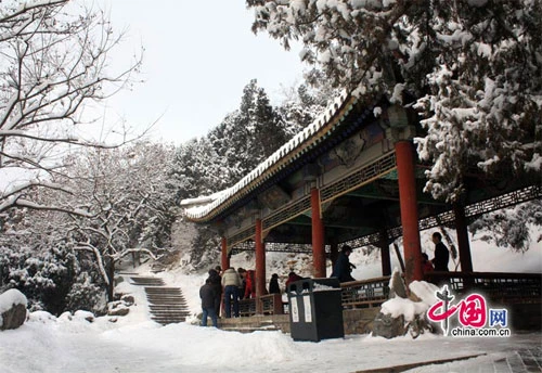 Tuyết ngập trắng Cung điện Mùa hè