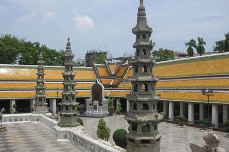 Đền chùa cổ kính ở Thái Lan. Ảnh: Linh Hương. Thái Lan