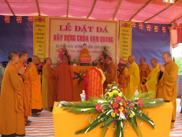 Lâm Đồng: Lễ đặt đá khởi công xây chùa Vạn Quang ảnh 20