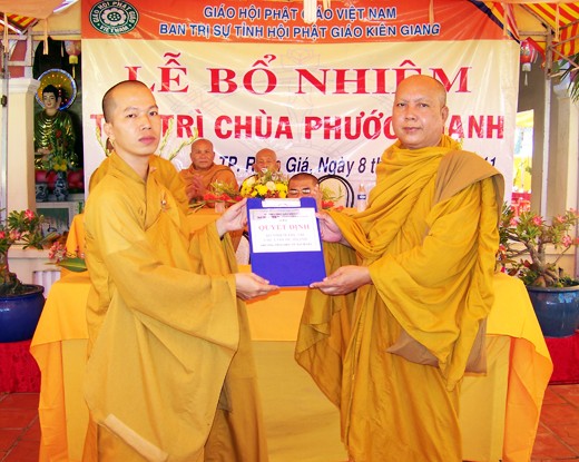 Kiên Giang: Bổ nhiệm ĐĐ. Thích Minh Thanh trụ trì chùa Phước Thạnh - TP. Rạch Giá ảnh 7