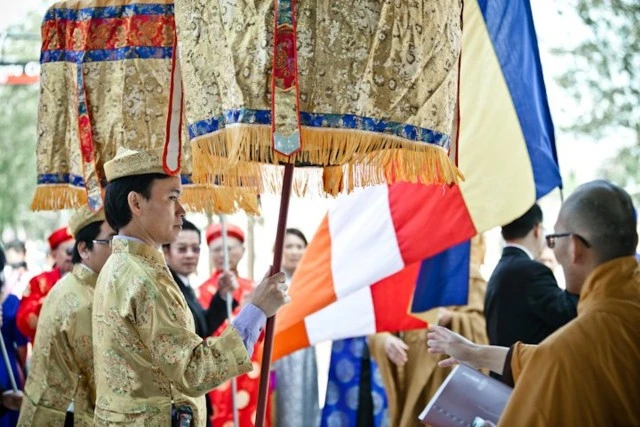 Chùm ảnh:  Rực rỡ cờ hoa PG tại lễ hội Vesak người Việt ở San Jose ảnh 14