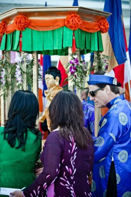 Chùm ảnh:  Rực rỡ cờ hoa PG tại lễ hội Vesak người Việt ở San Jose ảnh 7