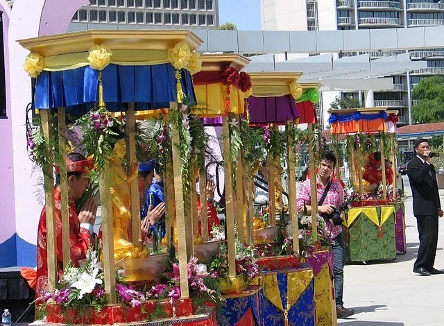 Chùm ảnh:  Rực rỡ cờ hoa PG tại lễ hội Vesak người Việt ở San Jose ảnh 67