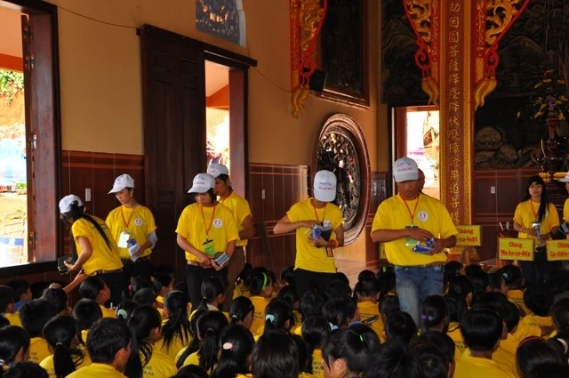 Chùm ảnh: Một ngày của khóa tu mùa hè tại chùa Hoa Khai - Đắk Nông ảnh 6