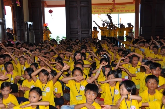 Chùm ảnh: Một ngày của khóa tu mùa hè tại chùa Hoa Khai - Đắk Nông ảnh 13