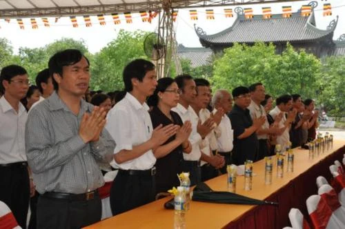 Ninh Bình: Chùa Bái Đính khánh thành tượng đài Đức Phật Di Lặc ảnh 8