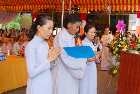 Kiên Giang: Bổ nhiệm trụ trì và an vị Phật chùa Pháp Hòa, huyện Giồng Riềng ảnh 13
