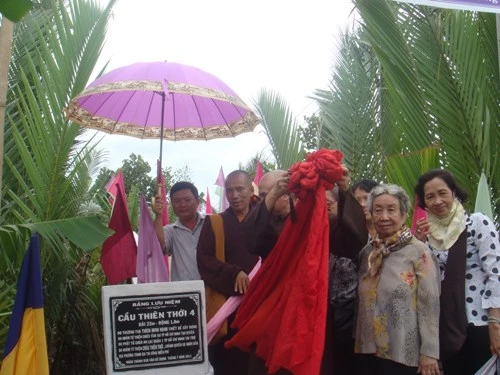 Sóc Trăng: Chùa Thiên Thới khánh thành 4 cây cầu nông thôn ảnh 5 Sóc Trăng: Chùa Thiên Thới khánh thành 4 cây cầu nông thôn ảnh 5