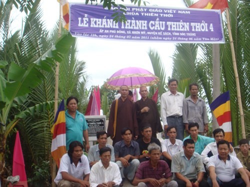 Sóc Trăng: Chùa Thiên Thới khánh thành 4 cây cầu nông thôn ảnh 6 Sóc Trăng: Chùa Thiên Thới khánh thành 4 cây cầu nông thôn ảnh 6