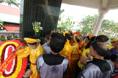 Khóa lễ kỳ siêu chiến sĩ trận vong ở chùa Tăng Phúc