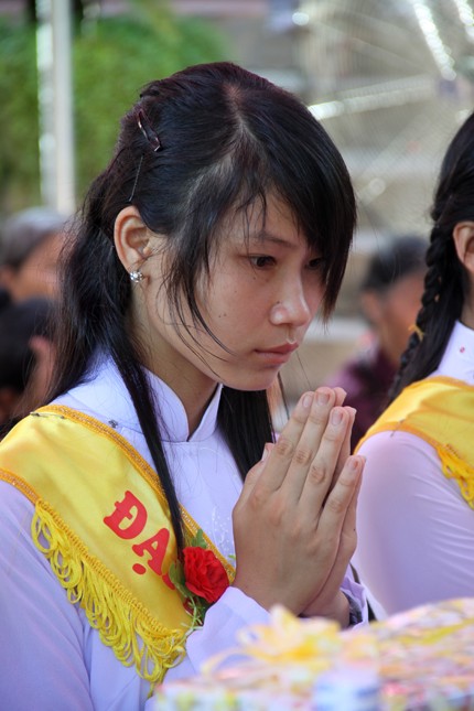 Hoa hồng đỏ cho những ai còn cha còn mẹ Chùm ảnh: Mùa báo hiếu báo ân Vu Lan