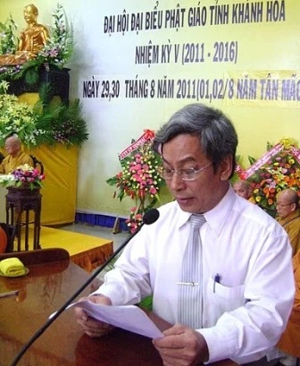 Đại hội đại biểu Phật giáo tỉnh Khánh Hòa lần thứ V (nhiệm kỳ 2011-2016) chính thức khai mạc ảnh 13 DSC01484.JPG