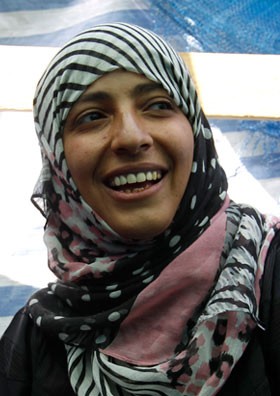 Ấn Độ: Đức Đạt Lai Lạt Ma gửi thư chúc mừng ba nhân vật đoạt giải Nobel Hòa bình 2011 ảnh 3 Tawakkul Karman.jpg