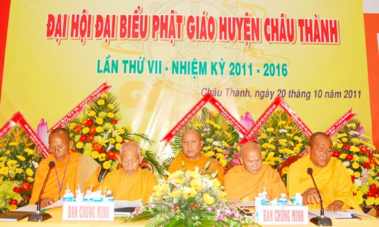 Kiên Giang: Đại hội đại biểu Phật giáo huyện Châu Thành lần thứ VII (2011-2016) ảnh 3