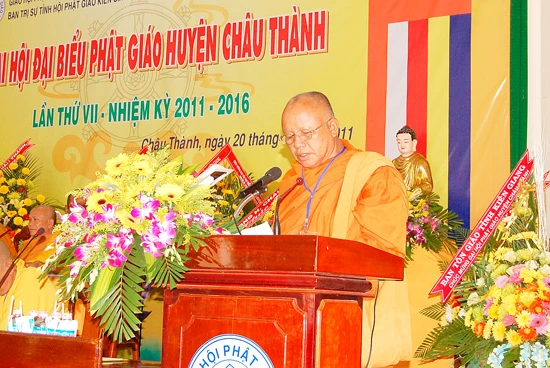 Kiên Giang: Đại hội đại biểu Phật giáo huyện Châu Thành lần thứ VII (2011-2016) ảnh 7