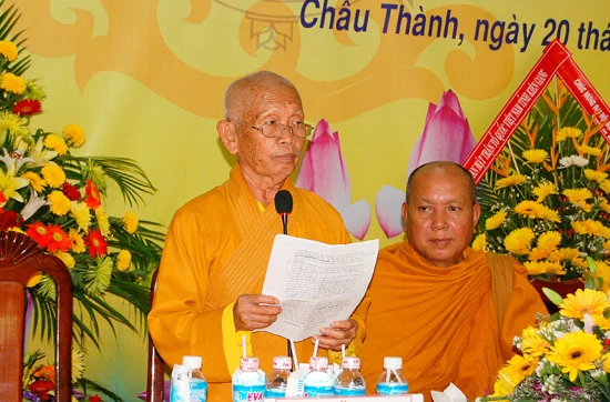 Kiên Giang: Đại hội đại biểu Phật giáo huyện Châu Thành lần thứ VII (2011-2016) ảnh 11