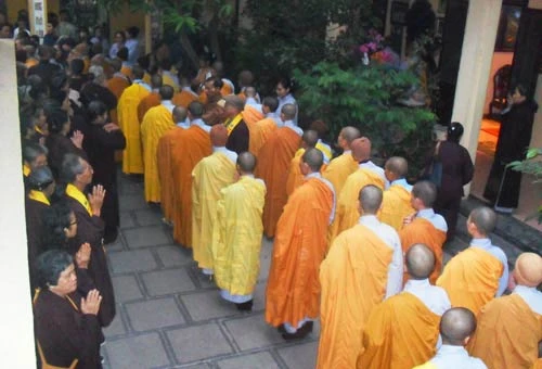 Hà Nội: Lễ nhập kim quan Trưởng lão Hòa thượng Thích Thanh Tứ ảnh 2