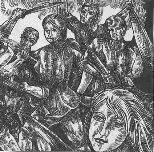 Tranh của họa sĩ Bửu Chỉ minh họa cho tự truyện của Nguyễn Đắc Xuân