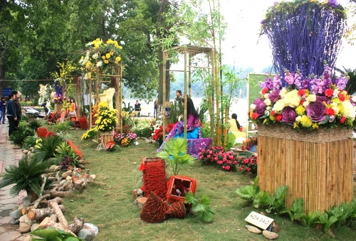 Lung linh sắc màu "Hà Nội điểm hẹn phố và hoa" ảnh 6