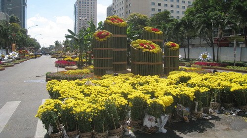 Bánh tét hoa Bánh tét hoa