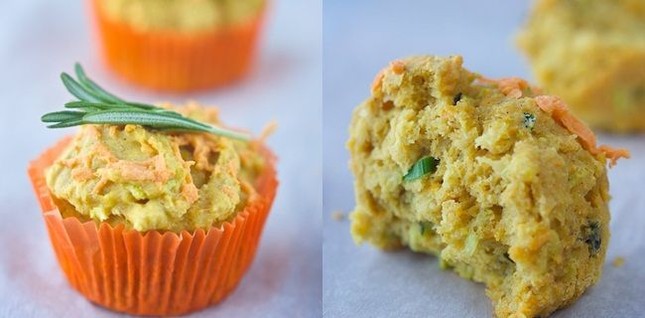 Muffin bí xanh cho người ăn chay ảnh 1 Muffin bí xanh cho người ăn chay