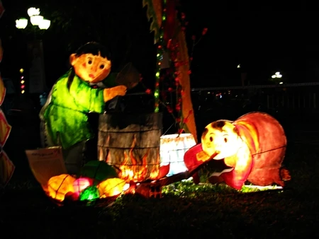 Rực rỡ sắc màu đèn lồng trong đêm giao thừa ảnh 19