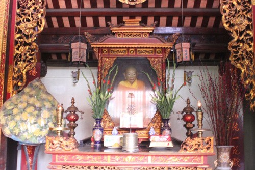 Pho tượng thiền sư Như Trí hiện được bảo quản trong hòm kính và được đặt ở nhà Tổ. Pho tượng thiền sư Như Trí hiện được bảo quản trong hòm kính và được đặt ở nhà Tổ.