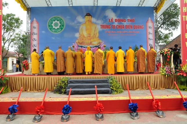 Động thổ trùng tu chùa Diên Quang ảnh 4 Động thổ trùng tu chùa Diên Quang ảnh 4