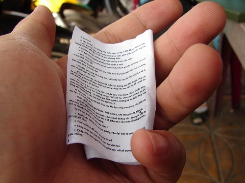 Tôi đã từng dối trá trong thi cử... ảnh 1 phaothidaihoc.jpg