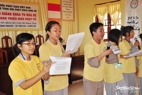 Long An: Khóa tu mùa hè cho thanh thiếu nhi ảnh 1 2012-07-15 LekhaigiangKhoatumuahe- lan3 - LeTRi. senvamco (18).JPG