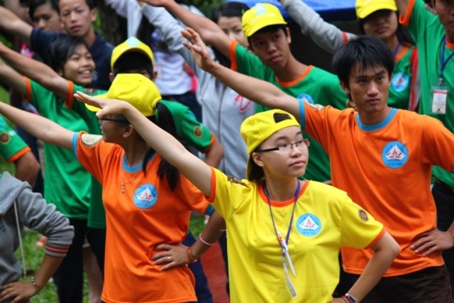 Thien tap, Hoi trai TTPG 201212.JPG