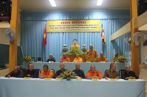Sóc Trăng: Sơ kết công tác Phật sự ảnh 1 Hoi nghi So ket Soc Trang2.jpg
