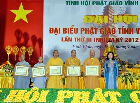 Đại hội Phật giáo tỉnh Vĩnh Phúc lần thứ III ảnh 1 PG VINH PHUC.jpg