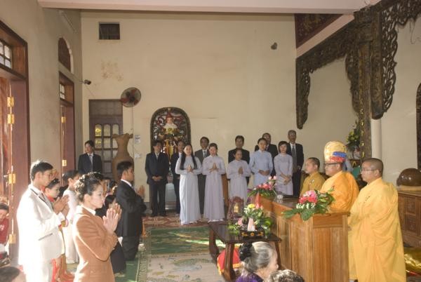 Chùa Pháp Hoa tổ chức lễ hằng thuận cho huynh trưởng ảnh 1 hang thuan DN1.jpg