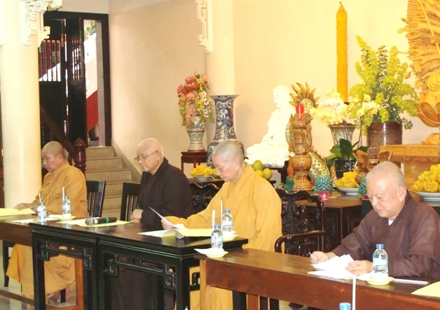 Ban Tăng sự họp bàn công tác Đại giới đàn Quảng Đức ảnh 1 DSC06883.jpg