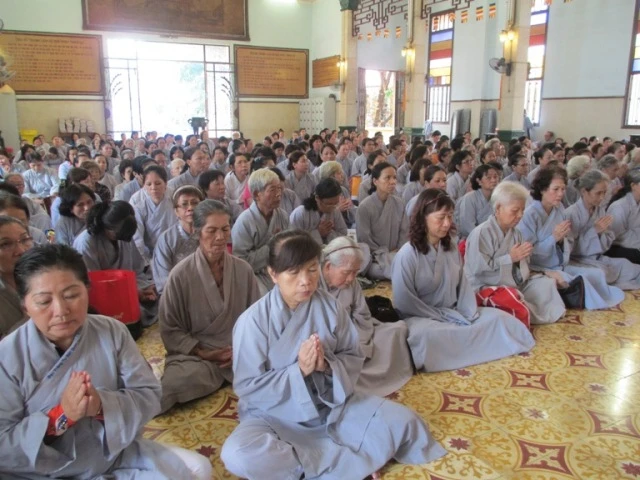 Lễ lạc thành Tổ đường chùa Xá Lợi ảnh 8 Phat tu.JPG