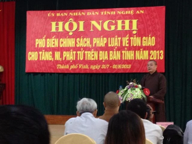 Phổ biến chính sách pháp luật tới Tăng Ni, Phật tử ảnh 1 Hoi nghi 1.jpg