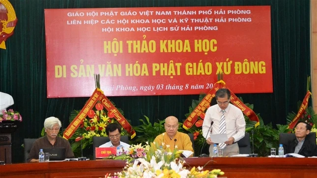 Hội thảo khoa học "Di sản Văn hóa Phật giáo xứ Đông" ảnh 3 Hai phong 2.jpg
