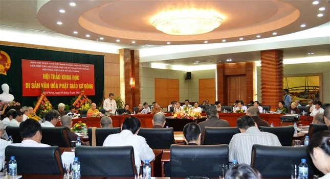 Hội thảo khoa học "Di sản Văn hóa Phật giáo xứ Đông" ảnh 2 Hai phong 3.jpg