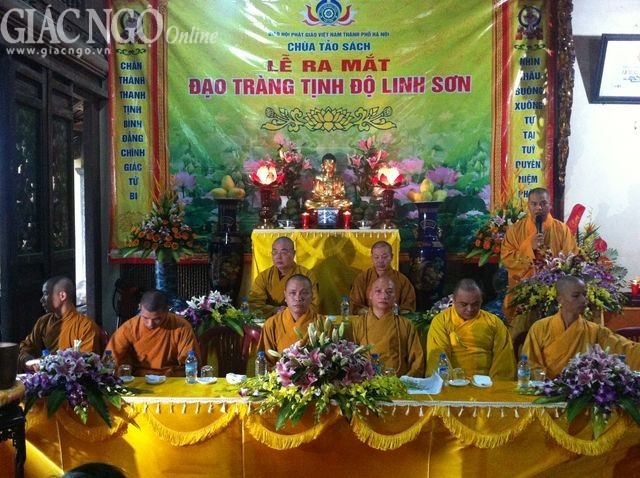 Chùa Tảo Sách ra mắt đạo tràng Tịnh độ Linh Sơn ảnh 1 ra mat 5.jpg