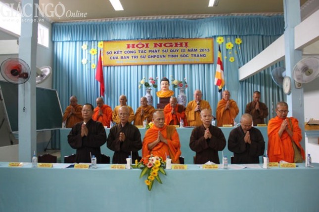 Sóc Trăng: Sơ kết công tác Phật sự quý III-2013 ảnh 1 Chu Ton duc Chung minh.jpg