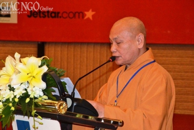 Chùm ảnh: Hội thảo quốc tế Phật giáo châu Á và Việt Nam ảnh 8 Doc tham luan (2).jpg