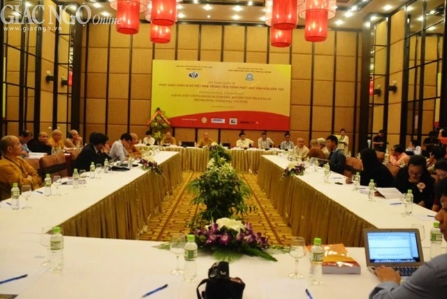 Chùm ảnh: Hội thảo quốc tế Phật giáo châu Á và Việt Nam ảnh 13 Thao luan theo nhom (4).jpg