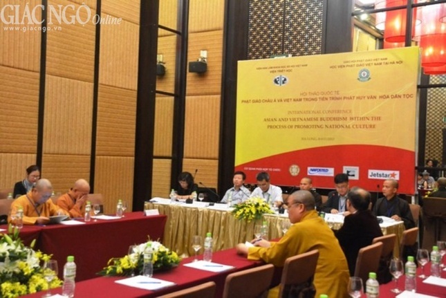 Chùm ảnh: Hội thảo quốc tế Phật giáo châu Á và Việt Nam ảnh 14 Thao luan theo nhom (7).jpg