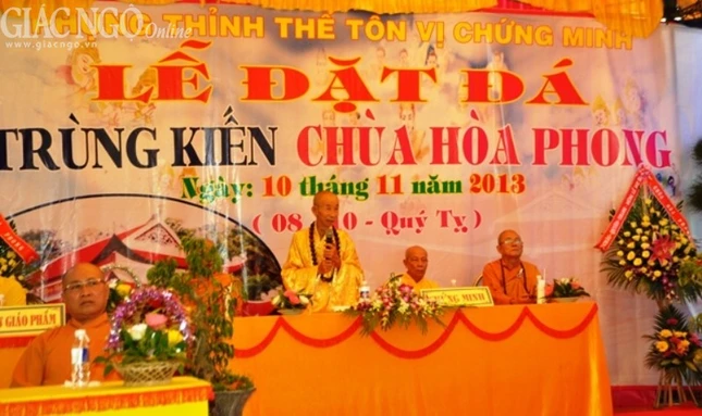 Bình Thuận: Đặt đá trùng kiến chùa Hòa Phong ảnh 6 HT. Thfch Hu_ Tßnh - ban =_o t_.jpg