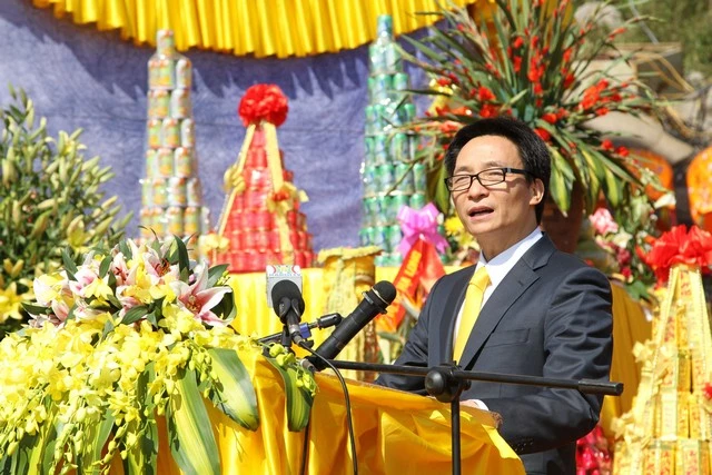 Chùm ảnh: Lễ khánh thành tôn tượng Phật hoàng ảnh 7 Chùm ảnh: Lễ khánh thành tôn tượng Phật hoàng ảnh 7