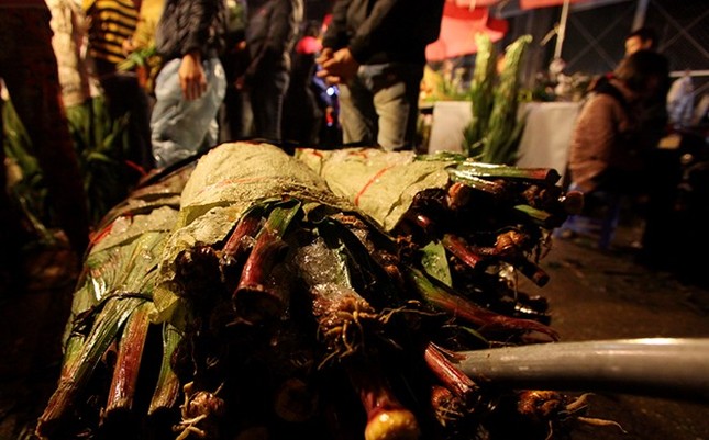 Hoa hồng và lay hơn có nguồn gốc từ Đà Lạt xuất hiện tại đây rất nhiều. Mỗi chuyến hàng như vậy chủ hàng phải đưa hoa vào thùng kín và ướp đá để giữ tươi lâu hơn.